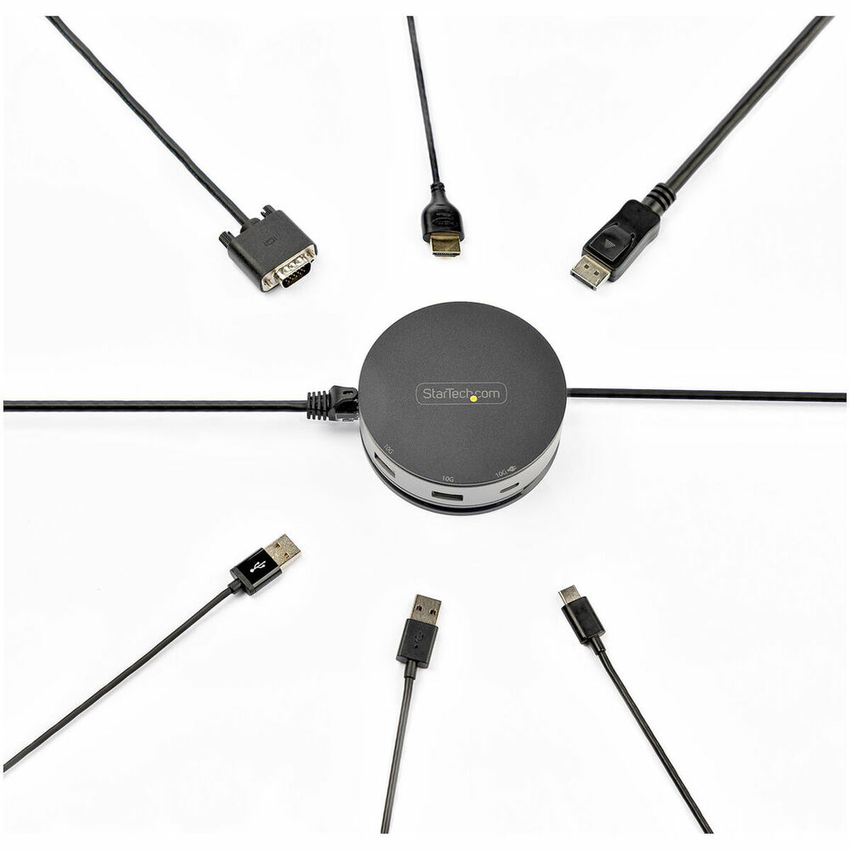 USB-разветвитель Startech DKT31CHDVCM Чёрный